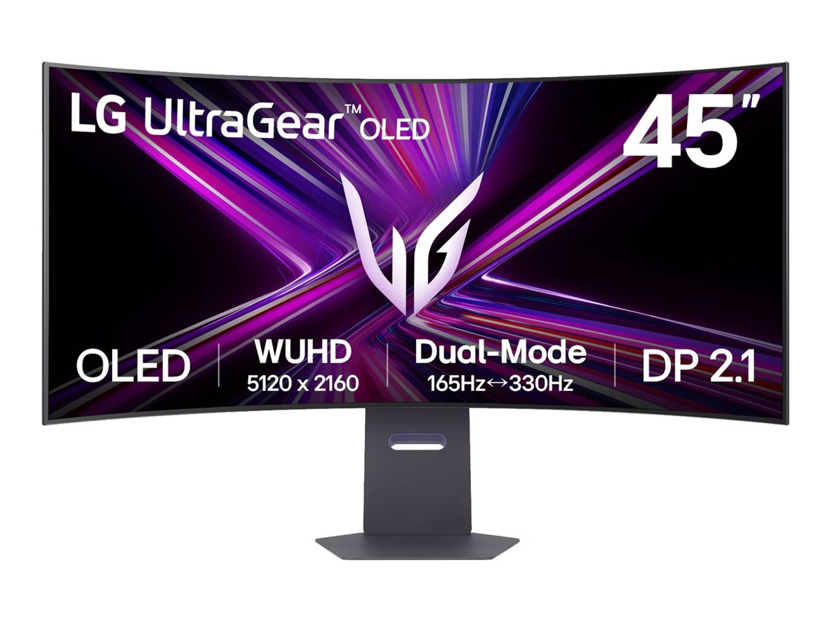 LG - 45GX950A-B - 45 " - OLED - 21:9 - 165 Hz - 0.03 ms - 5120 x 2160 pixels - 275 cd/m² - HDMI ports quantity 2 - Black