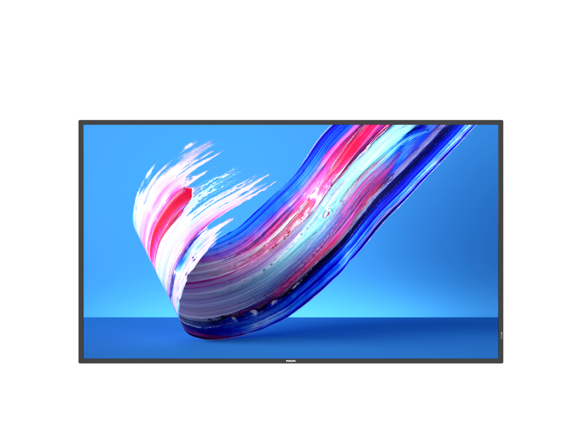 55" D-LED ECO-design 4K Display, Android10, 18/7 landscape/portrait, 350cd/m², energy label D, WAVE, basic failover