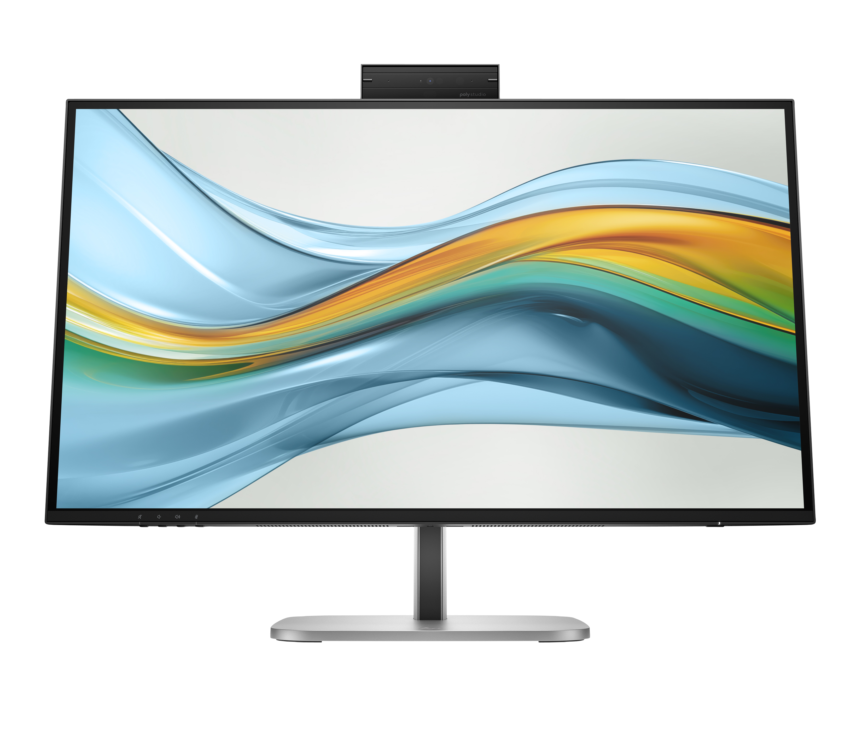 HP 527pm Series 5 Pro QHD Conferencing Monitor - 27" 2560x1440 QHD 350-nit 100Hz AG, IPS, USB-C(100W/15W)/HDMI/DP Daisy-Chain, 3x USB-A, speakers, webcam, RJ-45 LAN, height adjust/tilt/swivel/pivot, 3 years (replaces E27m)
