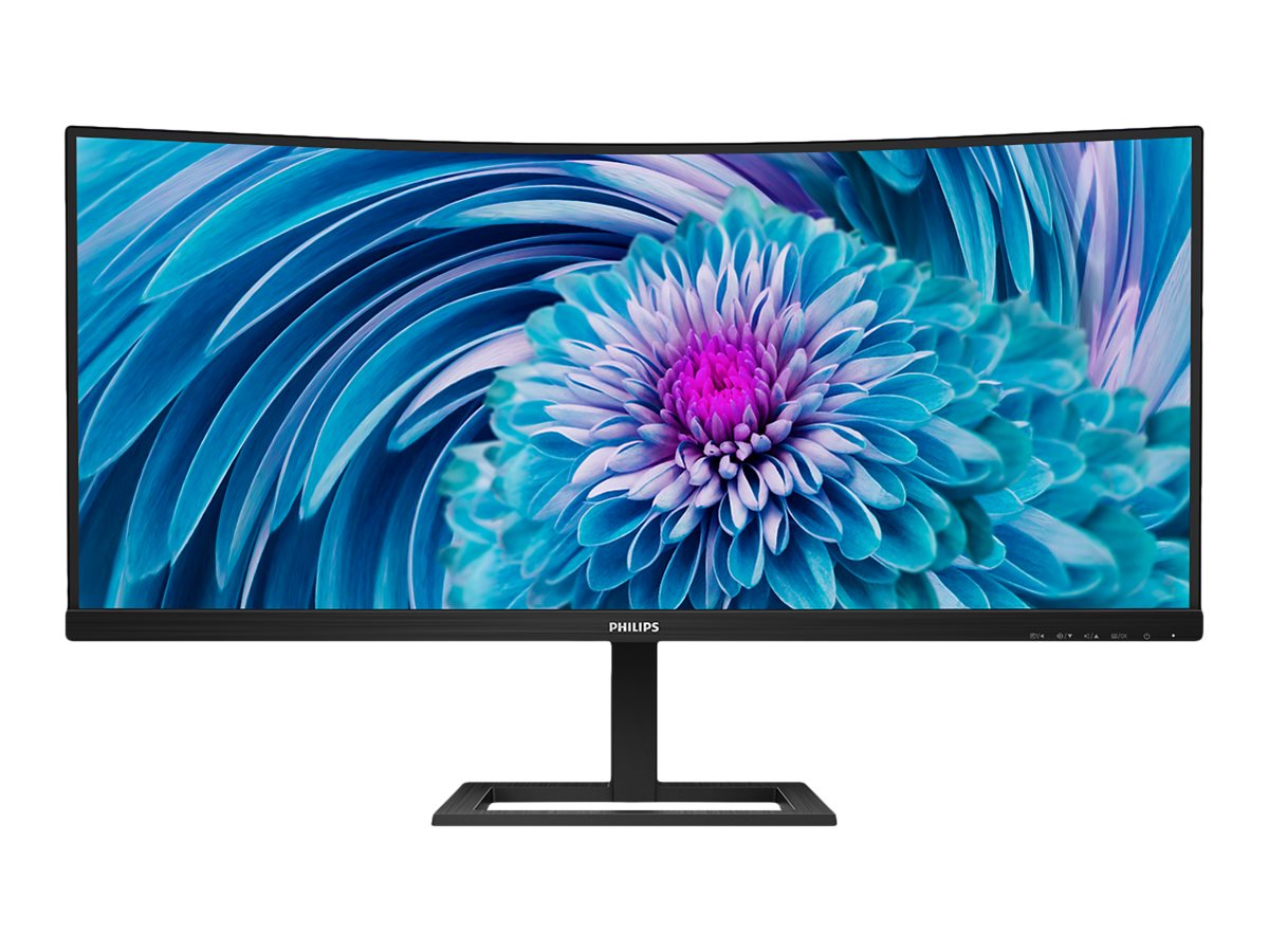 Philips - UltraWide LCD Monitor - 346E2CUAE - 34  " - VA - WQHD - 21:9 - 100 Hz - 4 ms - 3440 x 1440 - 300 cd/m² - HDMI ports quantity 1 - Black - Warranty 36 month(s)