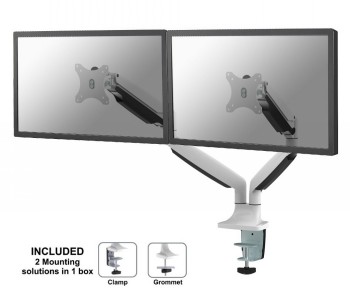 MONITOR ACC DESK MOUNT/10-32" NM-D750DWHITE NEOMOUNTS