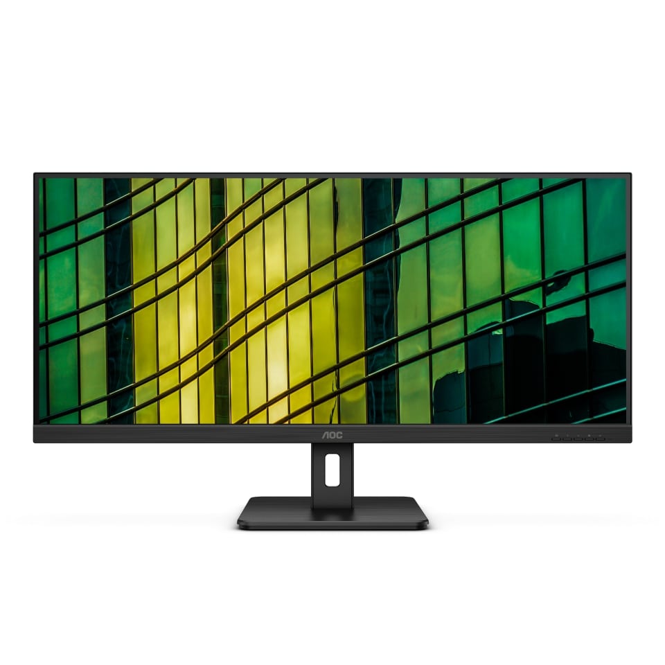 AOC - Monitor - U34E2M - 34 " - VA - WQHD - 21:9 - 100 Hz - 4 ms - 3440 x 1440 - 300 cd/m² - HDMI ports quantity 2 - Black