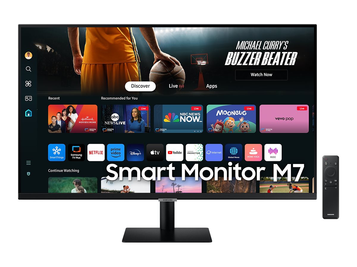 Samsung - LS32DM702UUXDU - 32 " - VA - 16:9 - 60 Hz - 4 ms - 3840 x 2160 pixels - 300 cd/m² - HDMI ports quantity 2 - Black