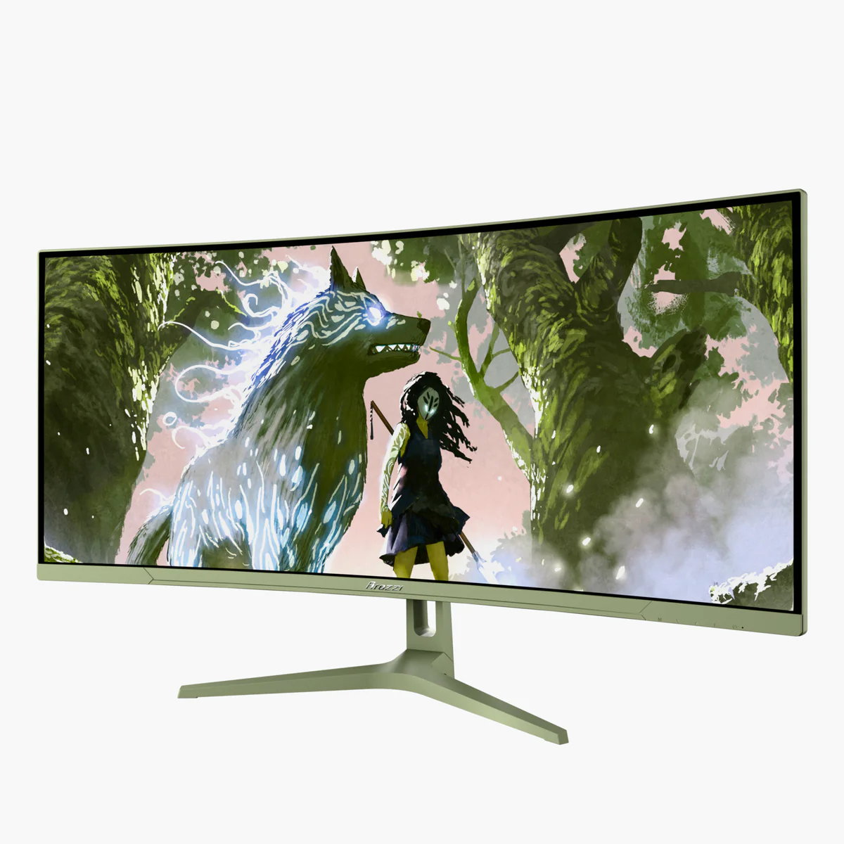 Arozzi - Nova - 34 " - VA - UWQHD - 21:9 - 165 Hz - 1 ms - 3440 x 1440 pixels - 350 cd/m² - HDMI ports quantity 2 - Forest Green