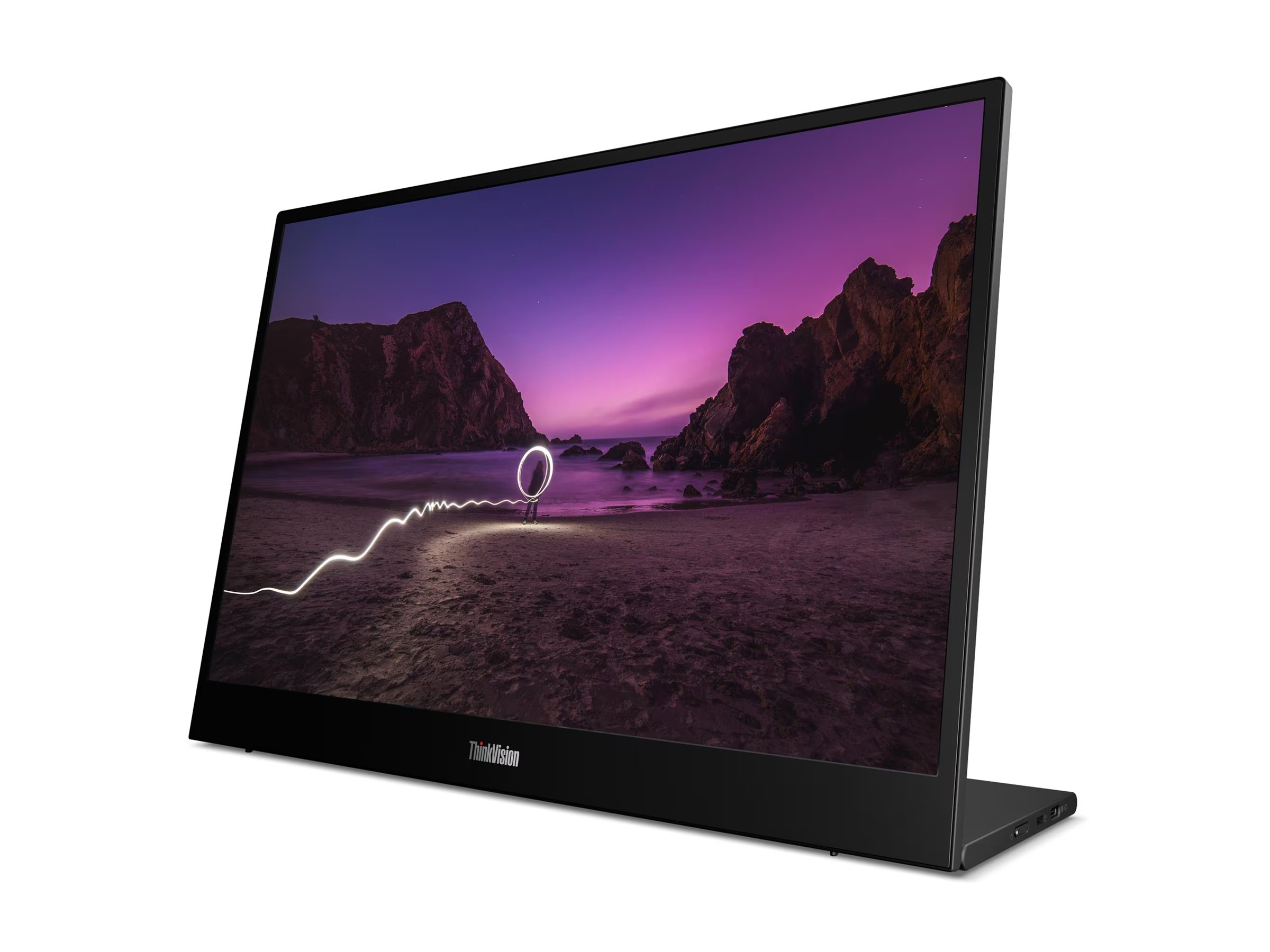Lenovo - ThinkVision M16 - 16 " - IPS - WUXGA - 16:10 - 60 Hz - 6/8 ms - 1920 x 1200 pixels - 300 cd/m² - Eclipse Black