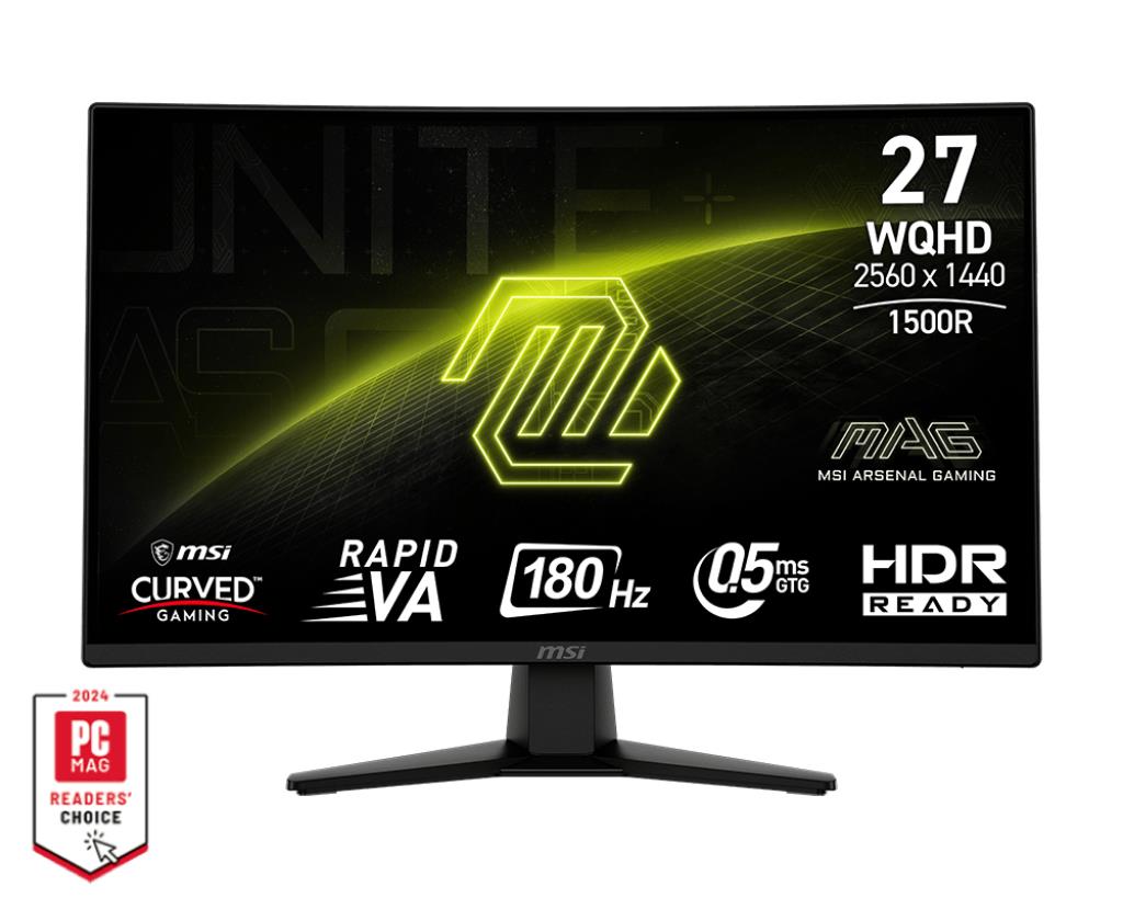 LCD Monitor|MSI|27 "|2560 x 1440 pixels|Wide Quad HD|Native aspect ratio 16:9|Curved|MAG274CQF
