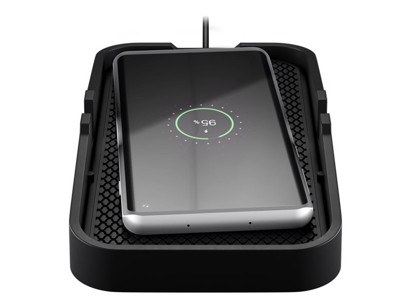 Goobay 60471 Wireless Vehicle Fast Charger 15 W, Black - Goobay