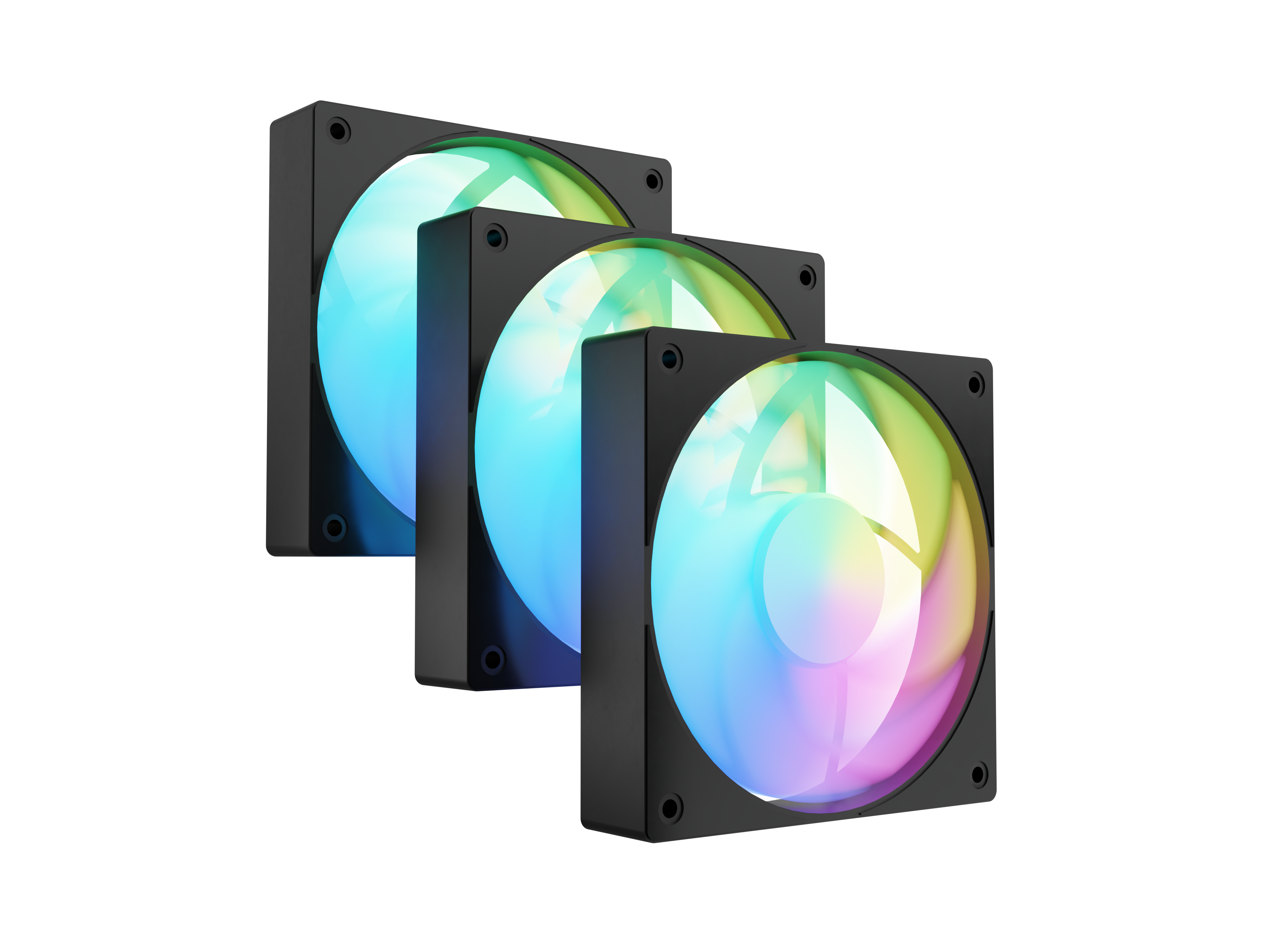 Fury Sai S12 ARGB PWM, 3-pack - Fan - Black