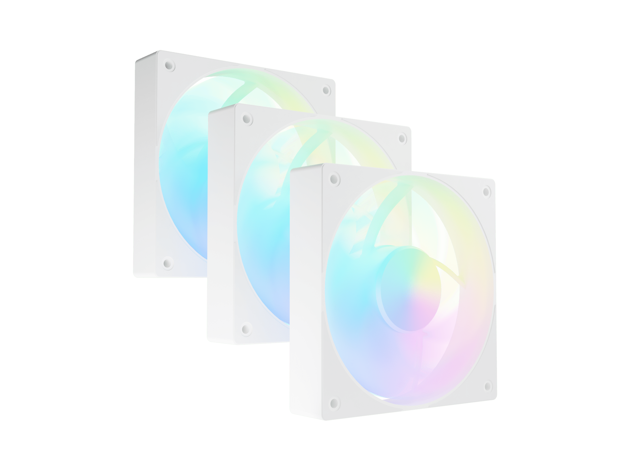 Fury Sai S12 ARGB PWM, 3-pack - Fan - White