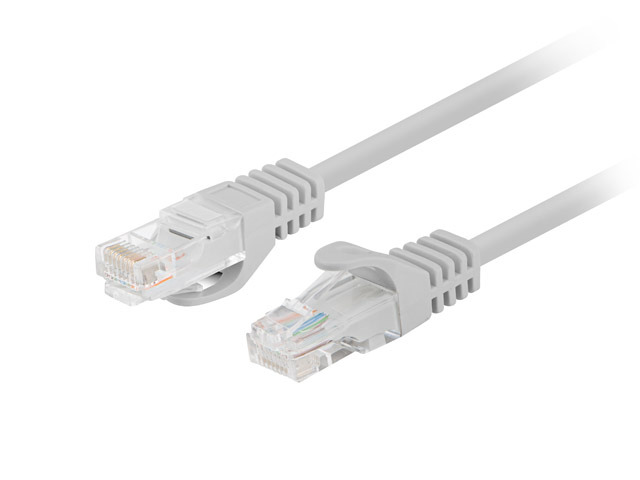 Lanberg - Patchcord CAT.6 UTP Fluke Passed - PCU6-10CC-0025-S - 0.25 m - Grey