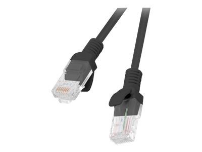 Lanberg - Patchcord CAT.6 UTP fluke passed - PCU6-10CC-0025-BK - 0.25 m - Black