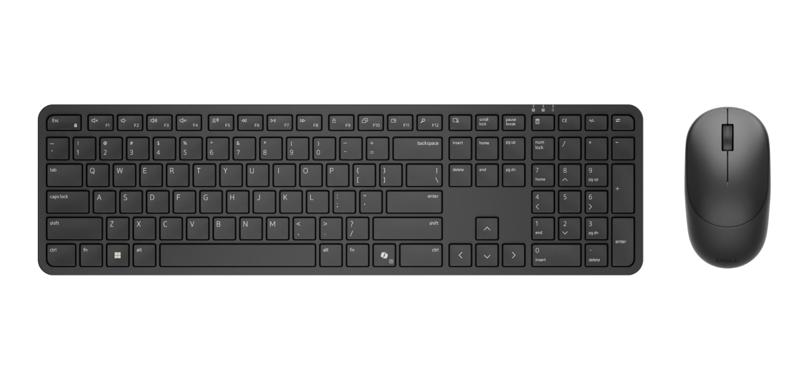 Dell Pro 5 Keyboard and Mouse - KM526 - Keyboard and Mouse Set - Wireless - US International - Black
