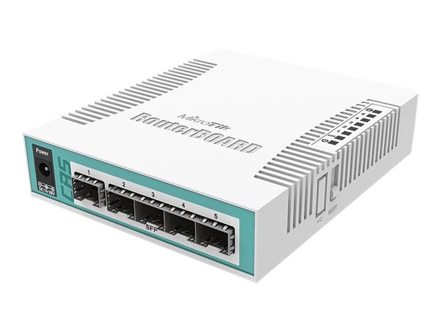 MikroTik - Cloud Router Switch - CRS106-1C-5S - Web Management - Desktop - SFP ports quantity 5 - 12 month(s) - 12 month(s)