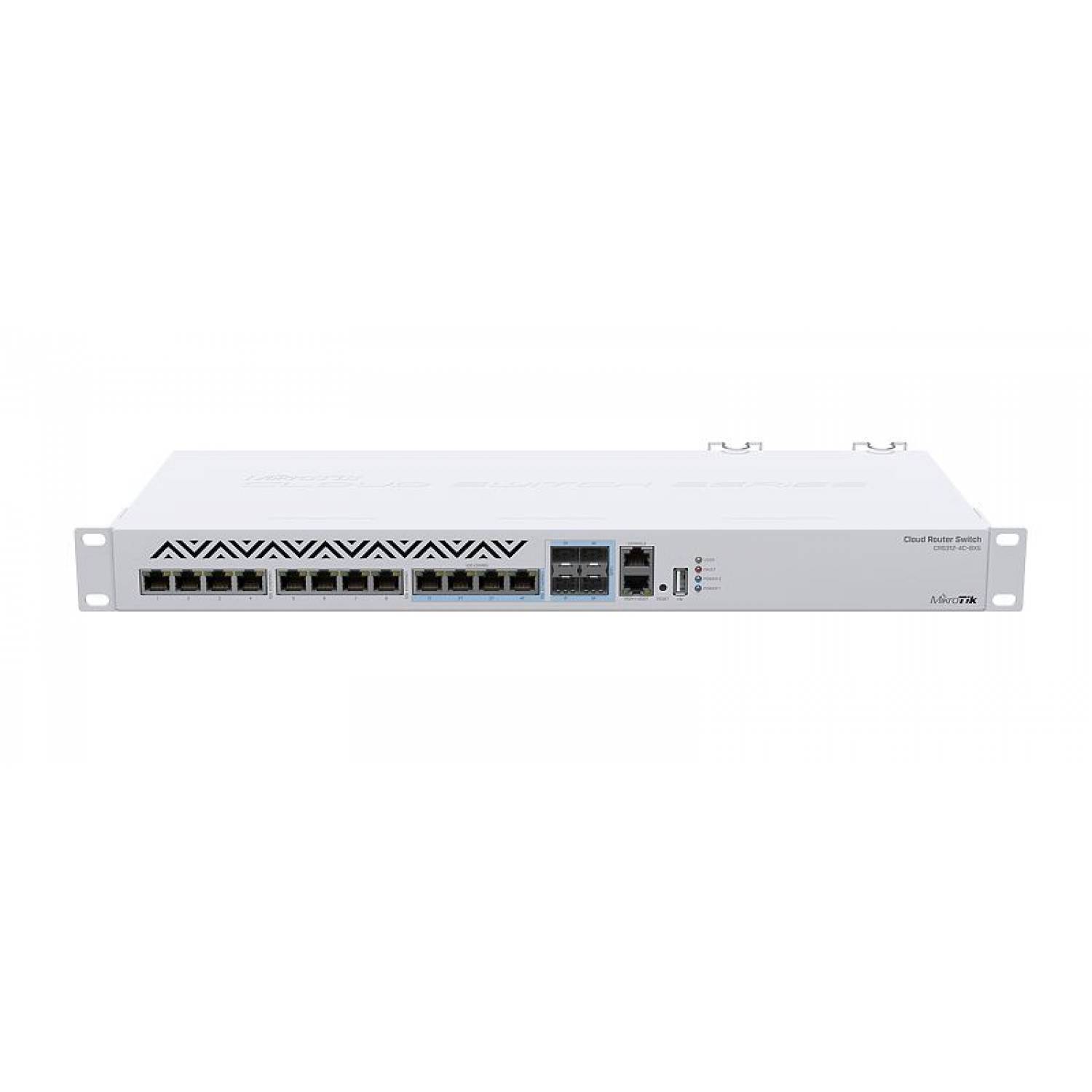 MikroTik Cloud Router Switch 312-4C+8XG-RM with RouterOS L5, 1U rackmount Enclosure - MikroTik