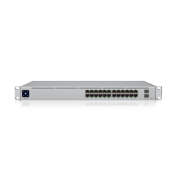 Ubiquiti - Unifi Switch - USW-PRO-24-POE - Managed L3 - Desktop - Gigabit Ethernet (copper) ports quantity 24 - SFP+ ports quantity 2 - PoE+ ports quantity 24 - Power supply type AC/DC, Internal, 450W
