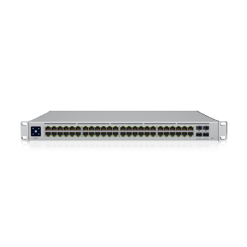 Ubiquiti - PRO 48 - 48-port, Layer 3 switch supporting 10G SFP+ connections with fanless cooling - Rack-mountable - L3