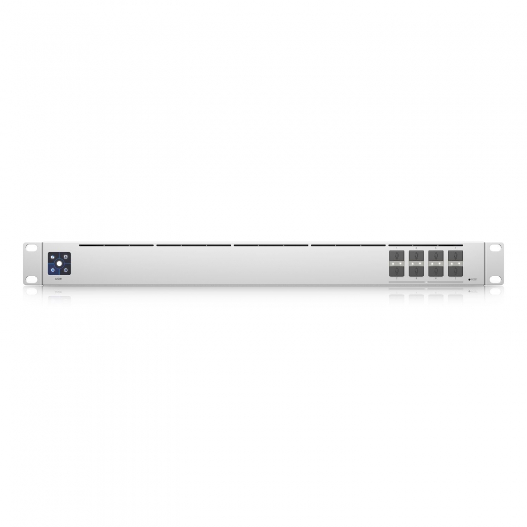 Ubiquiti - UniFi 8Port 10 Gigabit SFP+ Aggregation Switch - USW-Aggregation - Managed L2 - Rackmountable - Gigabit Ethernet (copper) ports quantity 8 - SFP+ ports quantity 8 x 1/10G SFP+ - Power supply type Internal