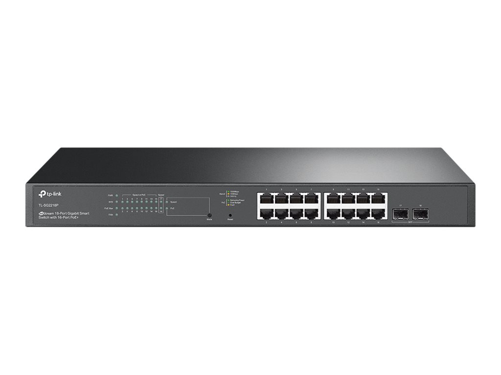 TP-LINK - Omada 8-Port 2.5GBASE-T and 2-Port 10GE SFP+ Smart Switch with 8-Port PoE+ - SG2210XMP-M2 - Managed L2 - Desktop/Rackmountable - 60 month(s)
