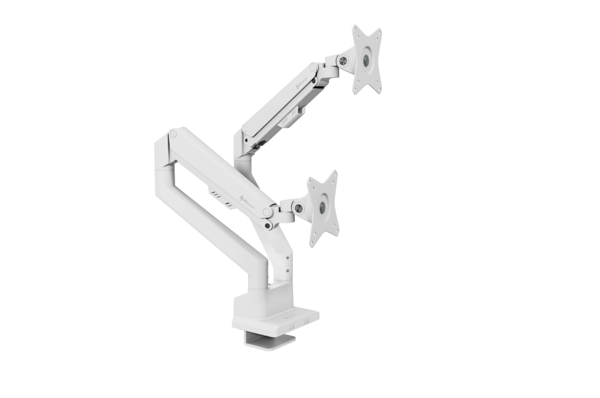 Arozzi Desk Mount - Neo Duo - Gas Spring Monitor Arm AZ-ALZARE-NEO-DUO-WT - Tilt, Swivel, Rotation - Maximum weight (capacity) 9 kg - White