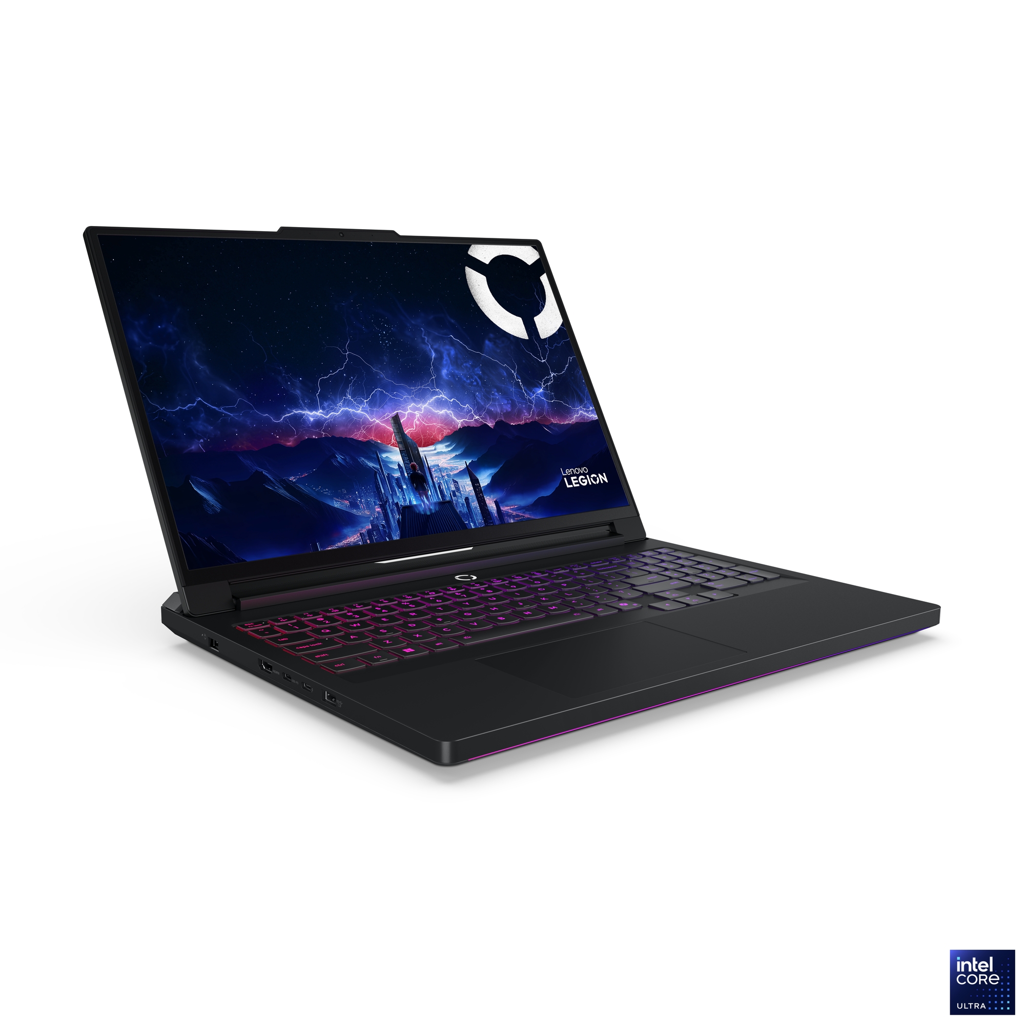 Lenovo Legion Pro 7 16IAX10H - Eclipse Black - 16 " - OLED - WQXGA - 2560 x 1600 pixels - Intel Core Ultra 9 - 275HX - 32 GB - CSODIMM DDR5 - Solid-state drive capacity 2x1000 GB - NVIDIA GeForce RTX 5080 - GDDR7 - 16 GB - Windows 11 Home - 802.11be - Blu