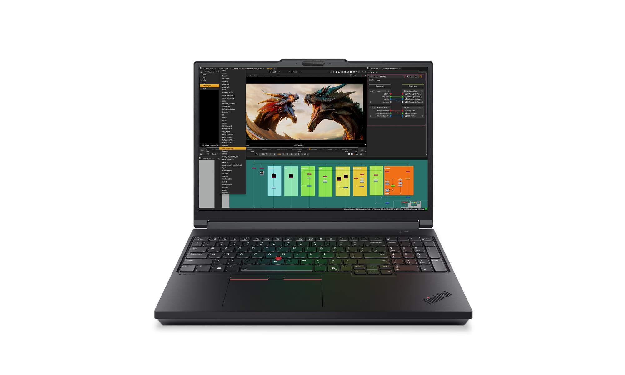 Lenovo ThinkPad P16 G3 Intel - Black - 16 " - IPS - WUXGA - 1920 x 1200 pixels - Anti-glare - Intel Core Ultra 7 - 255HX - 64 (2x32) GB - SODIMM DDR5 - Solid-state drive capacity 1000 GB - NVIDIA RTX PRO 3000 Blackwell Generation - GDDR7 - 12 GB - Windows