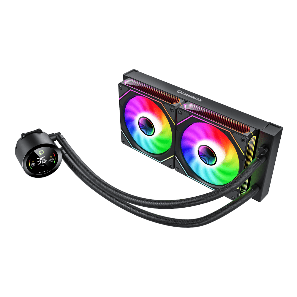Gamemax CPU Liquid Cooler - ICEBURG 240 DIGITAL BK - Black