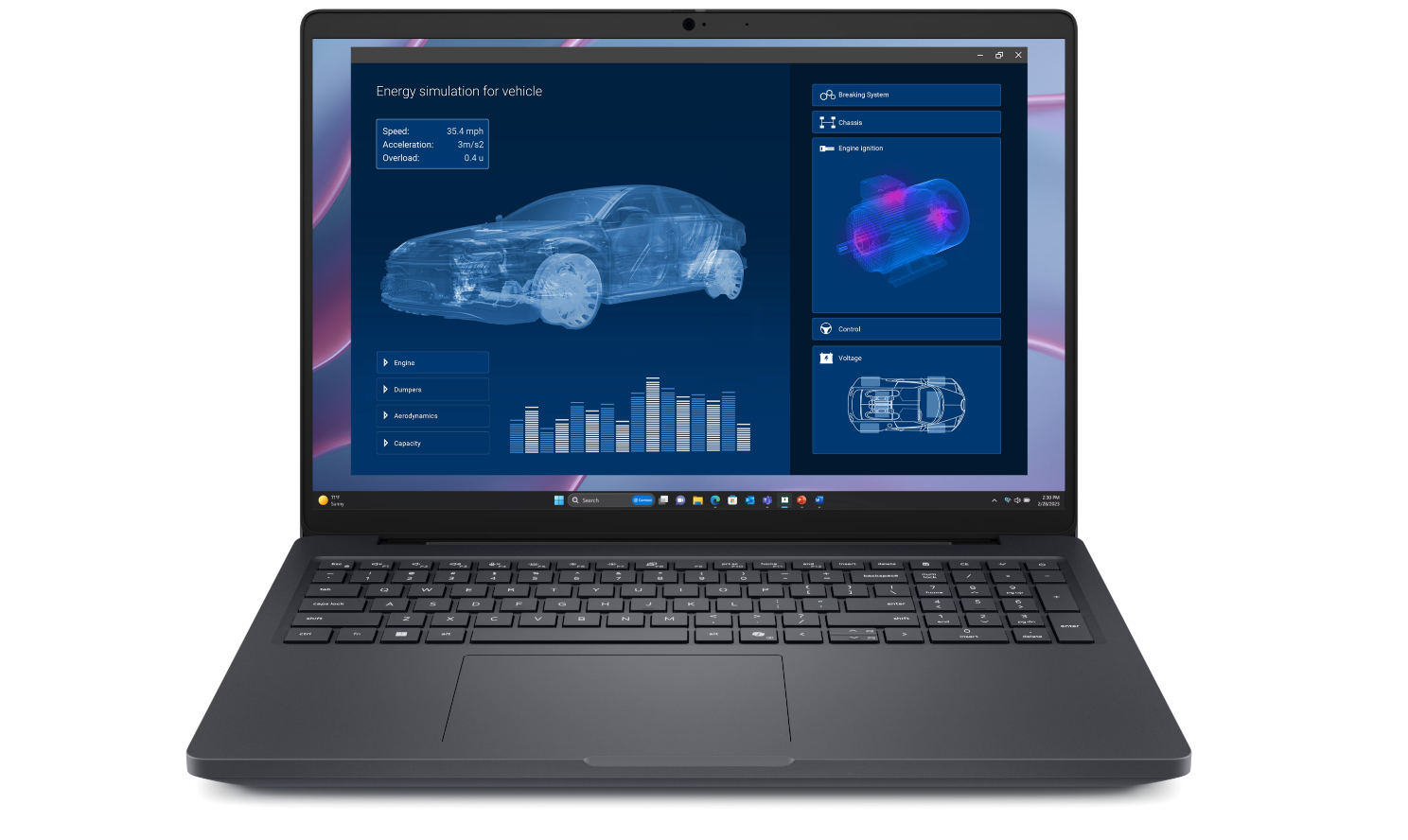 Dell Pro Max 16 MC16255 - 16 " - FHD+ - AMD Ryzen AI 9 HX PRO - 370 - 32 GB - LPDDR5x - Solid-state drive capacity 512 GB - NVIDIA RTX PRO 1000 Blackwell - GDDR7 - 8 GB - Windows 11 Pro - Bluetooth version 5.4 - Keyboard language English - Keyboard backli