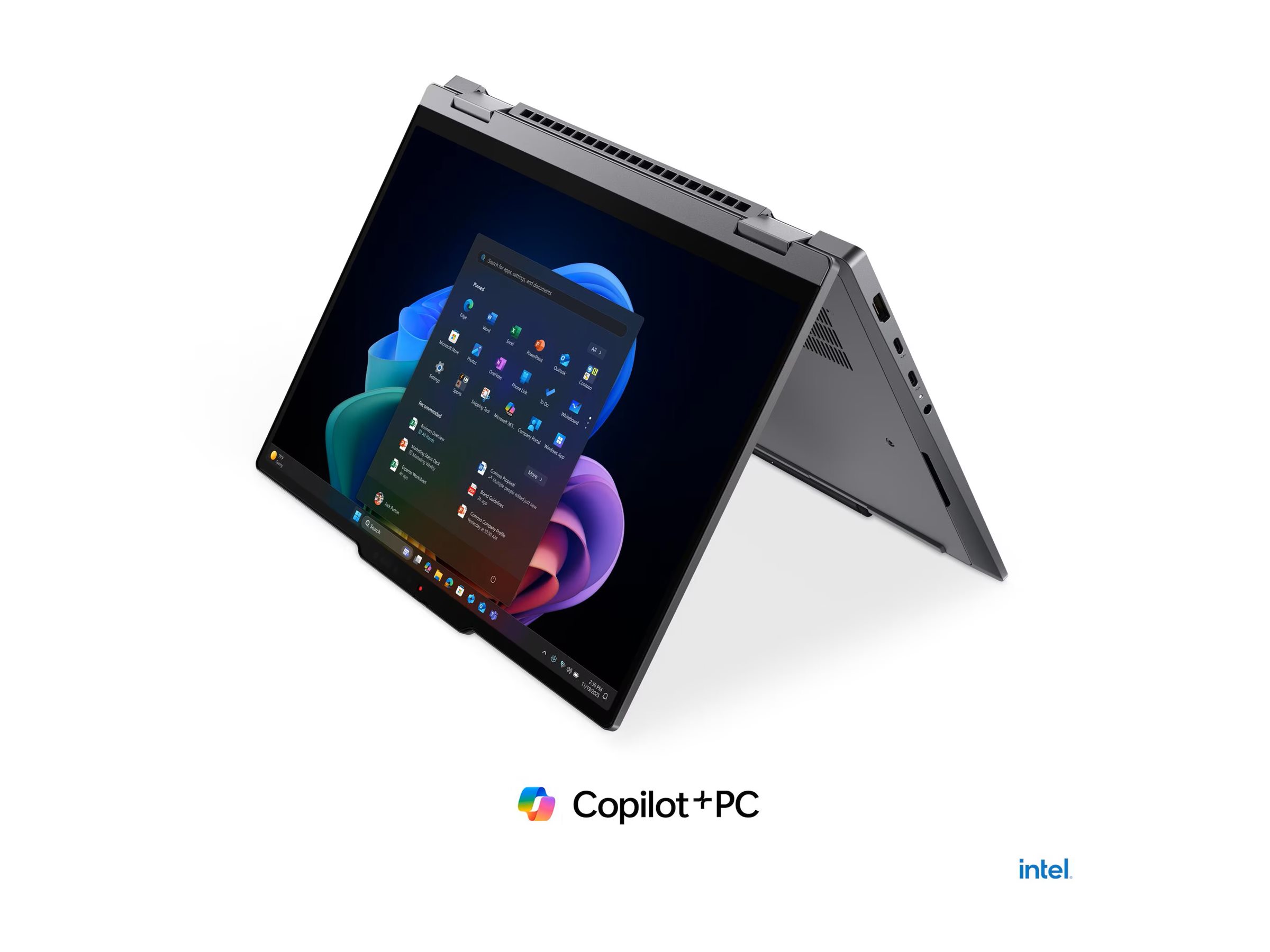 Lenovo ThinkPad X1 2-in-1 G11 Intel - Grey - 14 " - IPS - Touchscreen - WUXGA - 1920 x 1200 pixels - Anti-glare - Intel Core Ultra 5 - 325 - 32 GB - Soldered LPDDR5X - Solid-state drive capacity 512 GB - Intel Graphics - Windows 11 Pro - 802.11be - Blueto