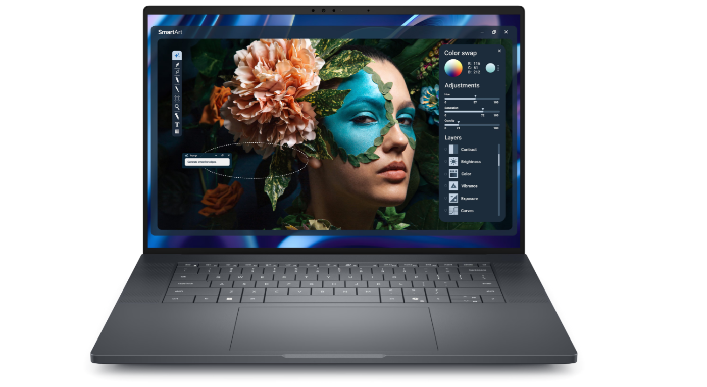 Dell Pro Precision 7 16 PW716260 - 16 " - FHD+ - 1920 x 1200 pixels - Anti-glare - Intel Core Ultra 7 - 366H - 32 GB - LPDDR5x - Solid-state drive capacity 1000 GB - NVIDIA RTX PRO 2000 Blackwell - GDDR7 - 8 GB - Windows 11 Pro - Keyboard language English