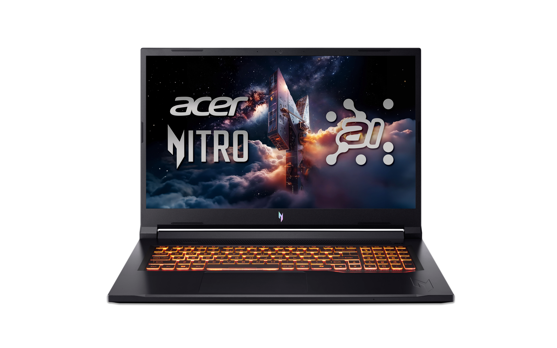 Acer - Nitro V 17 AI ANV17-41-R9XF - Obsidian Black - 17.3 " - IPS - QHD - 2560 x 1440 pixels - AMD Ryzen 7 - 260 - 32 GB - DDR5 - Solid-state drive capacity 1000 GB - NVIDIA GeForce RTX 5070 - GDDR7 - 8 GB - Windows 11 Home - 802.11ax - Bluetooth version