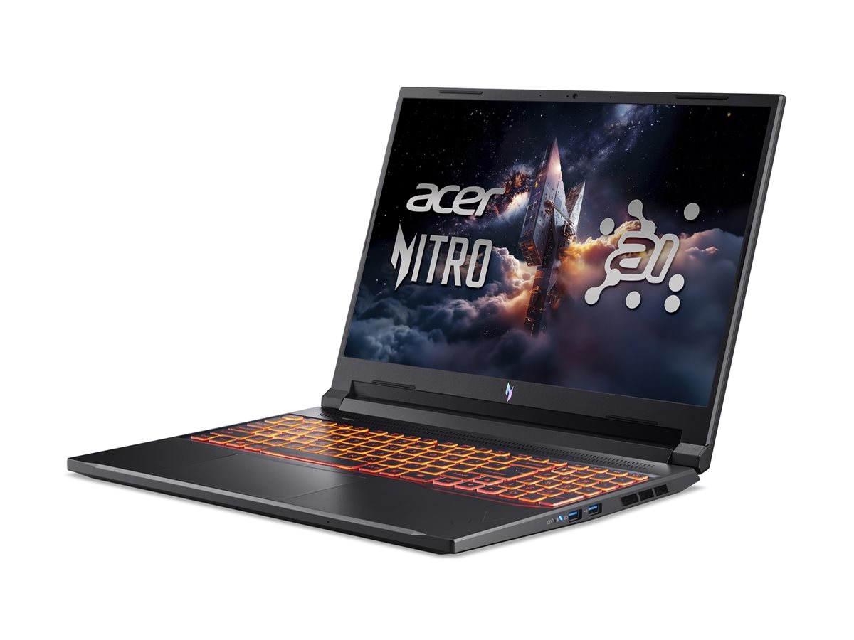 Acer Nitro V 16 AI ANV16-42 - Black - 16 " - IPS - WQXGA - 2560 x 1600 pixels - Anti-glare - AMD Ryzen 7 - 260 - 32 GB - DDR5 SDRAM - Solid-state drive capacity 1000 GB - NVIDIA GeForce RTX 5070 - GDDR7 - Windows 11 Home - 802.11ax - Bluetooth version 5.3