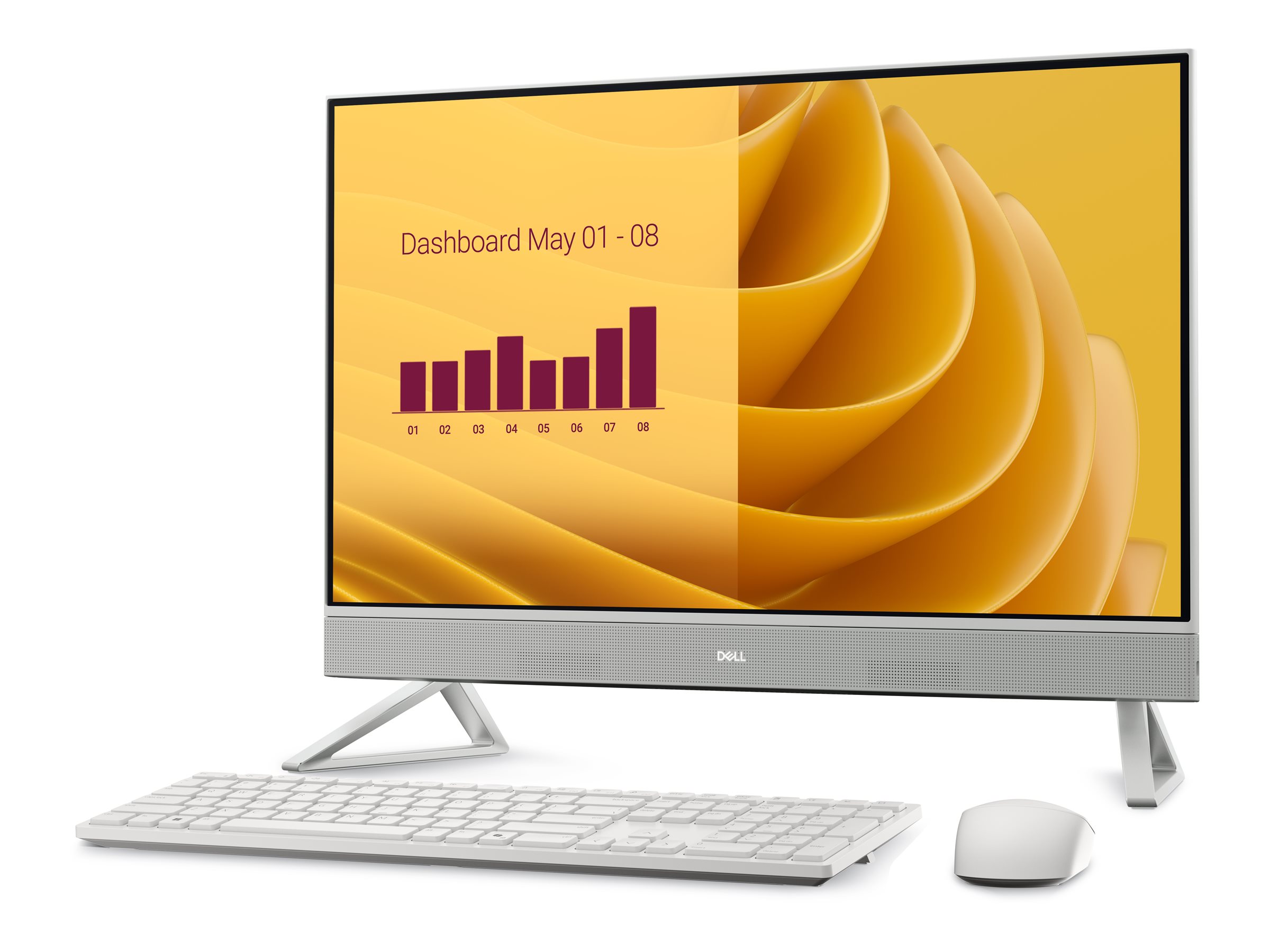 Dell EC27250 - Desktop - AIO - Intel Core 7 - 27 " - 150U - 16 GB - DDR5 - 1000 GB - NVIDIA GeForce MX570A - US International - Windows 11 Pro - Warranty 36 month(s)