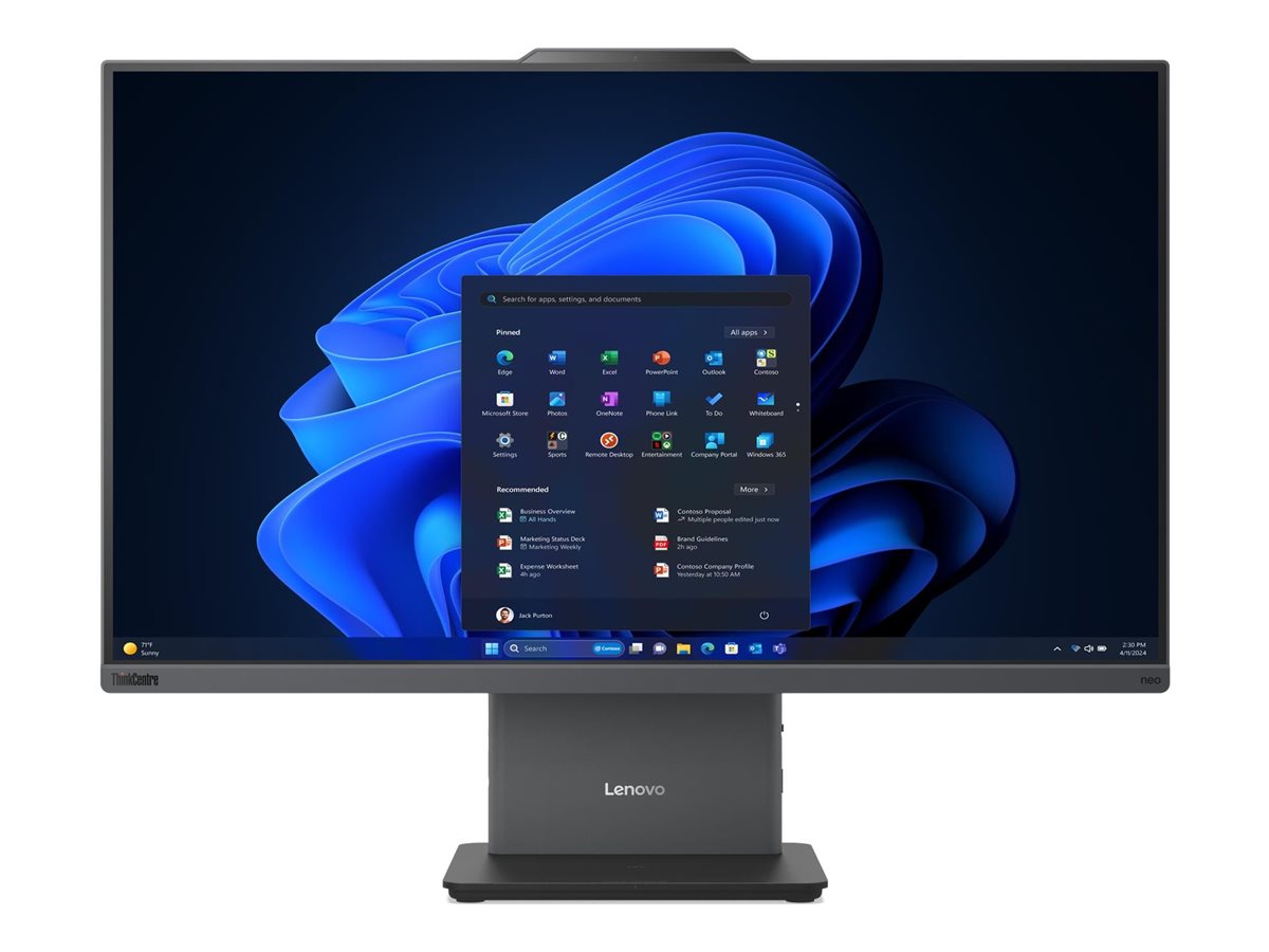 Lenovo ThinkCentre - neo 50a 24 G6 LNL - Touchscreen - Desktop - AIO - 23.8 " - FHD - Intel Core Ultra 5 - 226V - Internal memory 16 GB - Soldered LPDDR5X - 512 GB - Intel Arc Graphics 130V - Keyboard language English - Windows 11 Pro - Warranty 36 month(