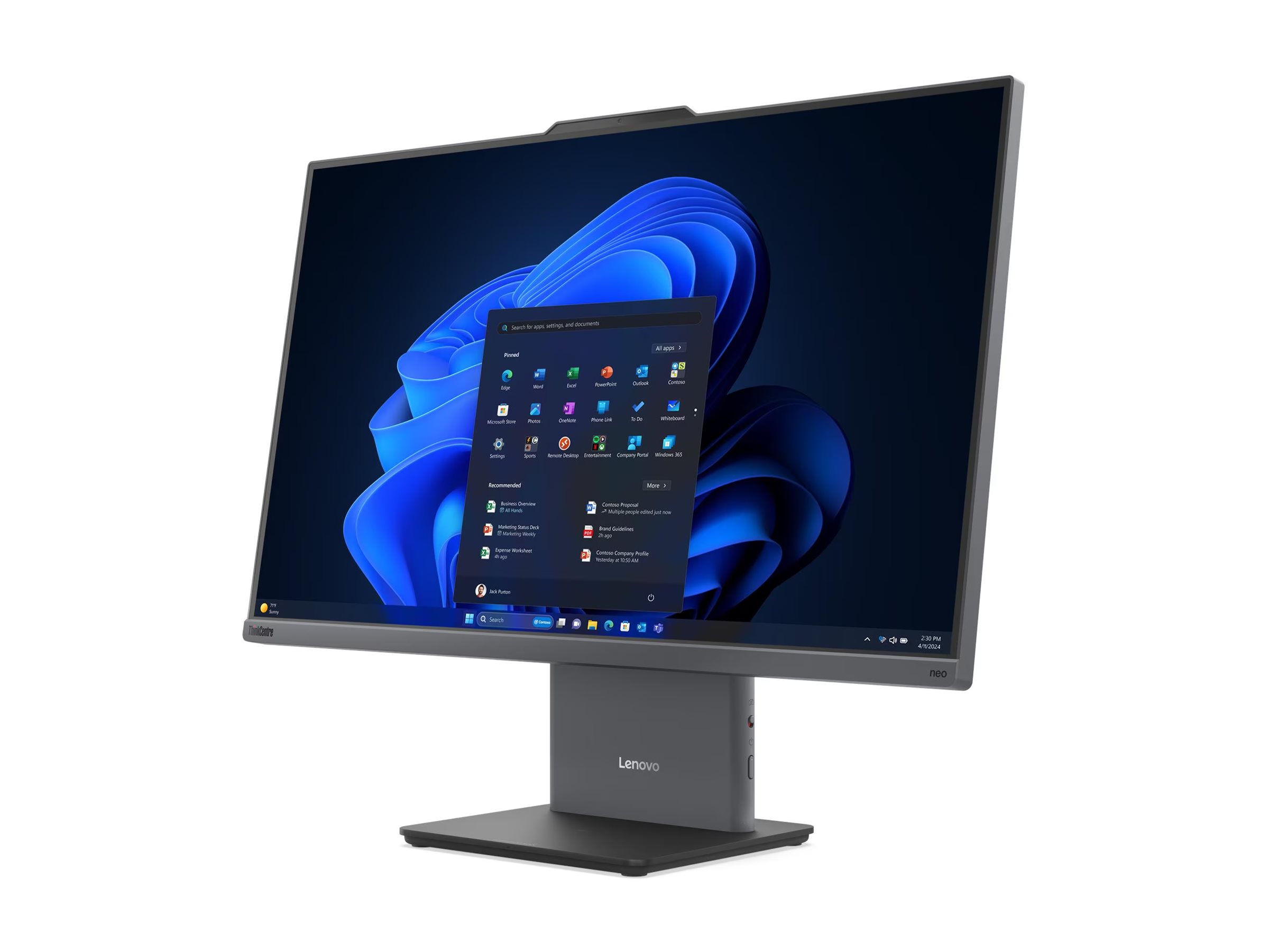 Lenovo ThinkCentre - neo 50a 27 G6 LNL - Desktop - AIO - 27 " - FHD - Intel Core Ultra 5 - 226V - Internal memory 16 GB - Soldered LPDDR5X - Solid-state drive capacity 512 GB - Intel Arc Graphics 130V - Keyboard language English - Windows 11 Pro - Warrant