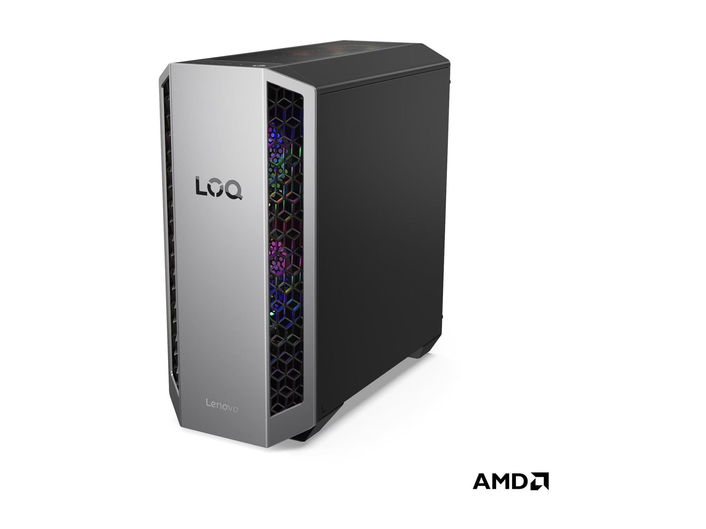 Lenovo LOQ - 26ADR10 - Desktop - Tower - AMD Ryzen 9 - 8945HX - 16 GB - SODIMM DDR5 - 1000 GB - NVIDIA GeForce RTX 5070 - No Optical drive - No keyboard - Windows 11 Home - Warranty 24 month(s)