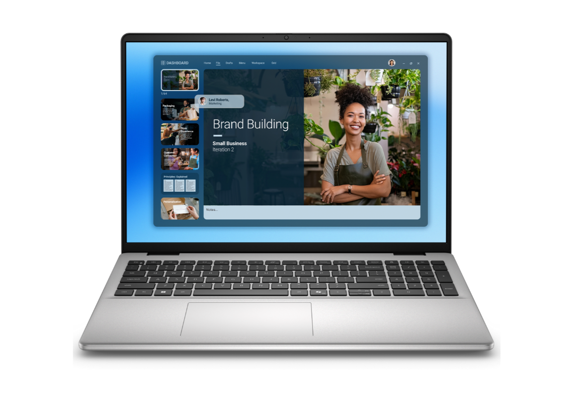 Dell 16 DC16251 - Platinum Silver - 16 " - 2K - 1920 x 1200 pixels - Anti-Glare - Intel Core 7 - 150U - 32 GB - DDR5 - Solid-state drive capacity 1000 GB - Intel Graphics - Ubuntu - 802.11ax - Keyboard language English - Keyboard backlit - Warranty 36 mon