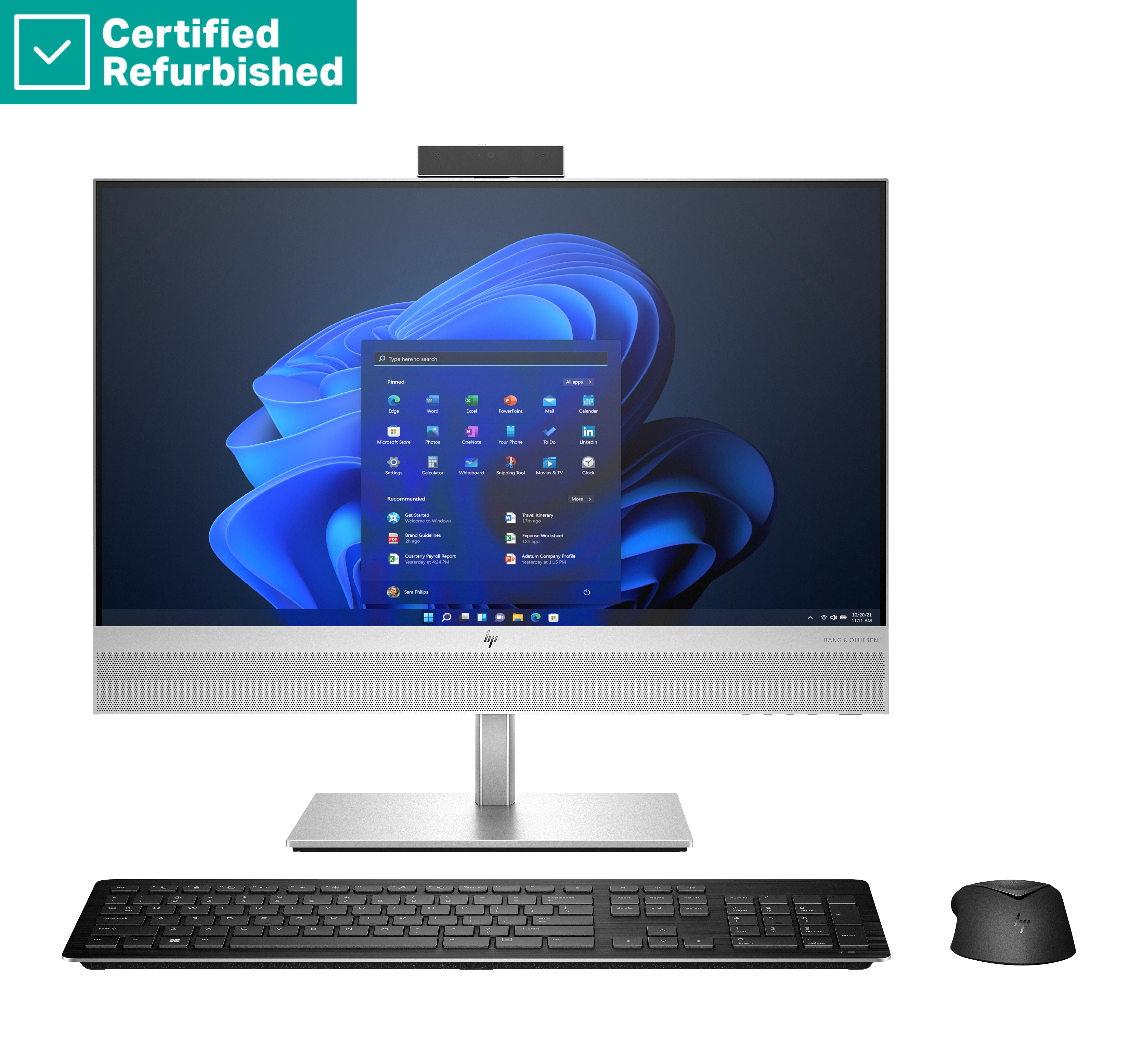 RENEW SILVER HP Elite 840 G9 AIO All-In-One 24 - i7-14700, 32GB, 1TB SSD, 23.8 FHD Touch AG, FPR, Height Adjustable, Win 11 Pro, 1 years