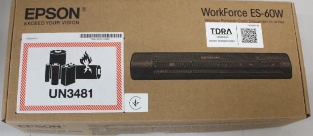 SALE OUT. EPSON - Wireless Mobile Scanner - WorkForce ES-60W - Colour - UNPACKED - Document
