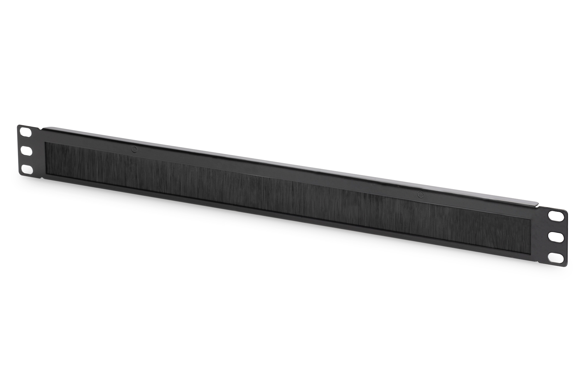 Digitus - 1U cable brush management panel open brush - DN-97661 - The Cable Brush Management Panel is getting fixed on the 483 mm (19”) profile rails - Black