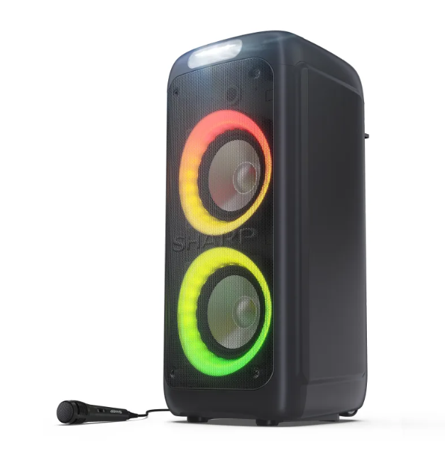 Sharp PS-949 Party Speaker with Built-in Battery - Sharp - Party Speaker - PS-949 XParty Street Beat - 132 W - Waterproof - Bluetooth - Wireless connection - Portable - Black