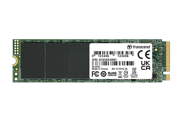 SSD|TRANSCEND|500GB|PCIe Gen3|NVMe|NAND flash technology 3D NAND|Write speed 1600 MBytes/sec|Read speed 3000 MBytes/sec|Form Factor M.2|TBW 200 TB|MTBF 200000 hours|TS500GMTE115S