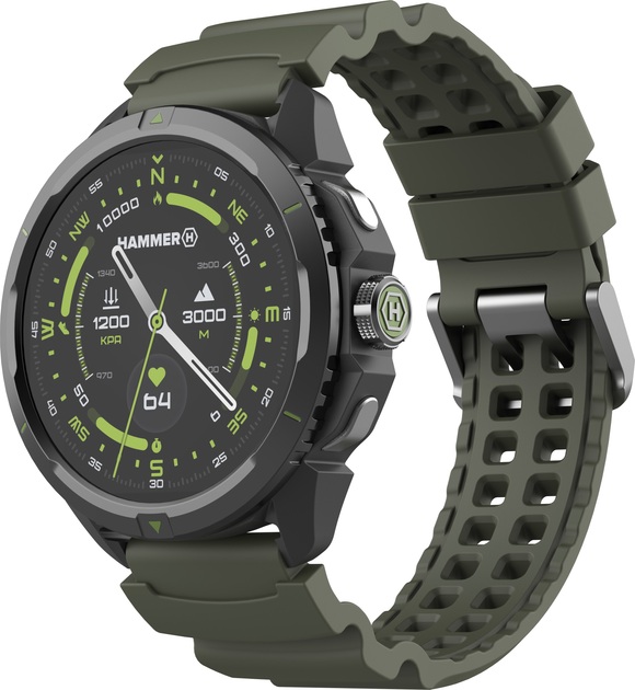 Hammer Watch 2 - Smart watch - AMOLED - 1.5” - Military Edition