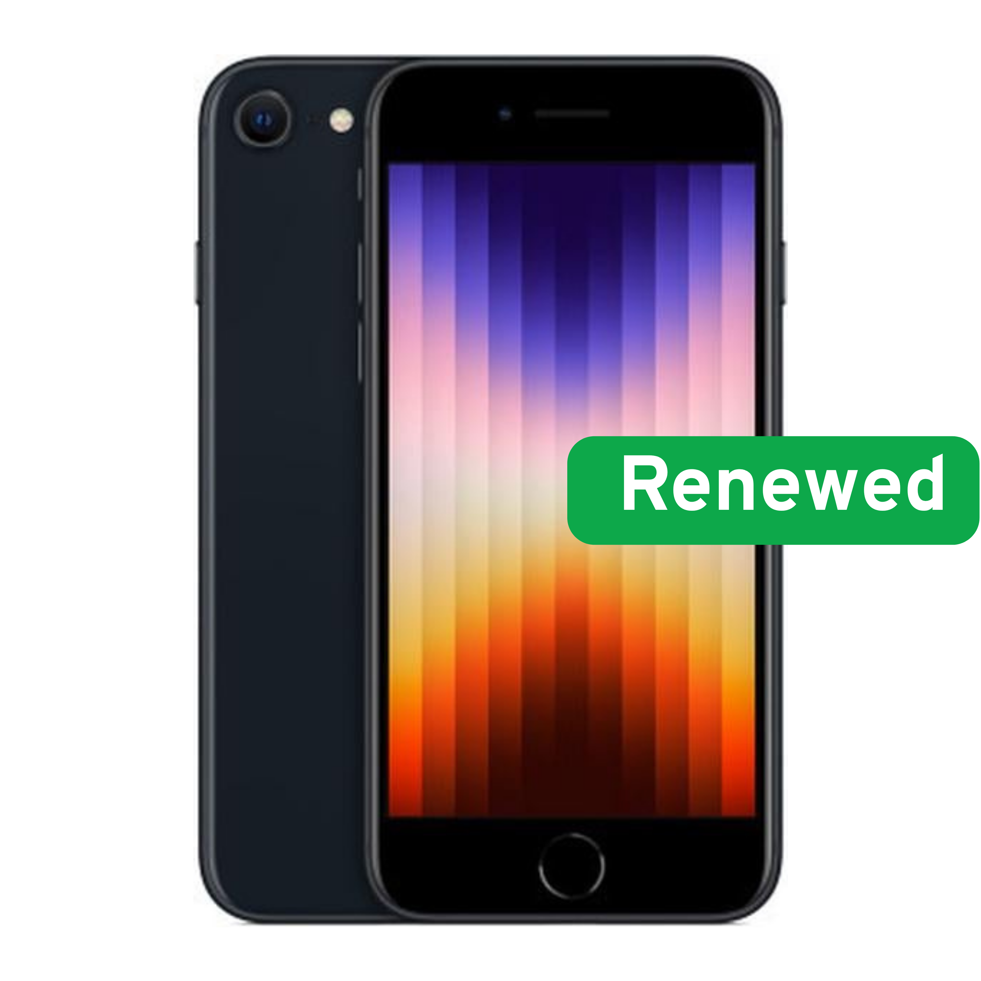 Apple Renewed Grade A - Apple iPhone SE (2022) - Midnight - 4.7 " - Retina HD - A15 Bionic - 4 GB - 64 GB - iOS