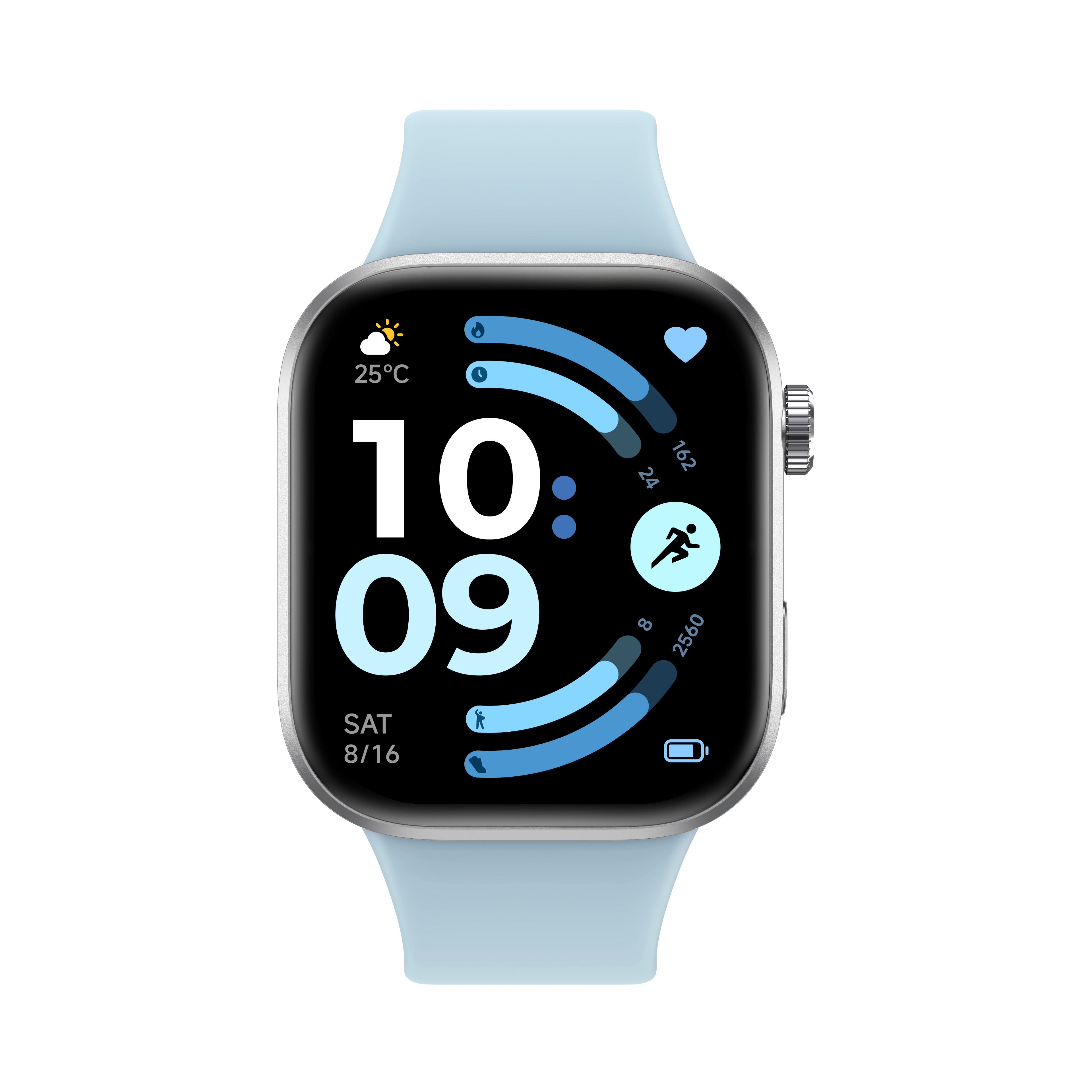 Xiaomi REDMI Watch 6 - Smart watch - GPS (satellite) - AMOLED - 2.07" - Waterproof - Glacier Blue