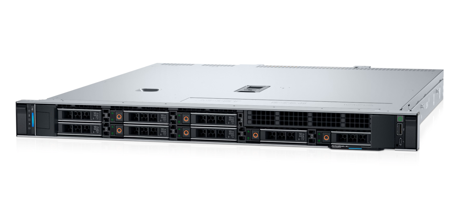Dell PowerEdge - R360 - Rack (1U) - Intel Xeon 6 - 1 - 6325P - 4 - 8 - 3.5 GHz - 1x16GB/1x2.4TB - Up to 4 x 3.5" - PERC H355 - iDRAC9 Enterprise - Power supply 1x700 W - ReadyRails Sliding Rails - No OS - Warranty Basic NBD, 36 month(s)
