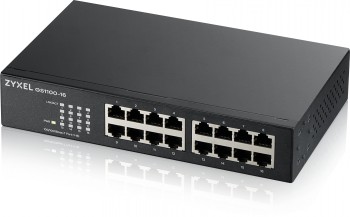 ZYXEL GS1100-16 UNMANAGED + 16 PORT GIGABIT UNMANAGED SWITCH