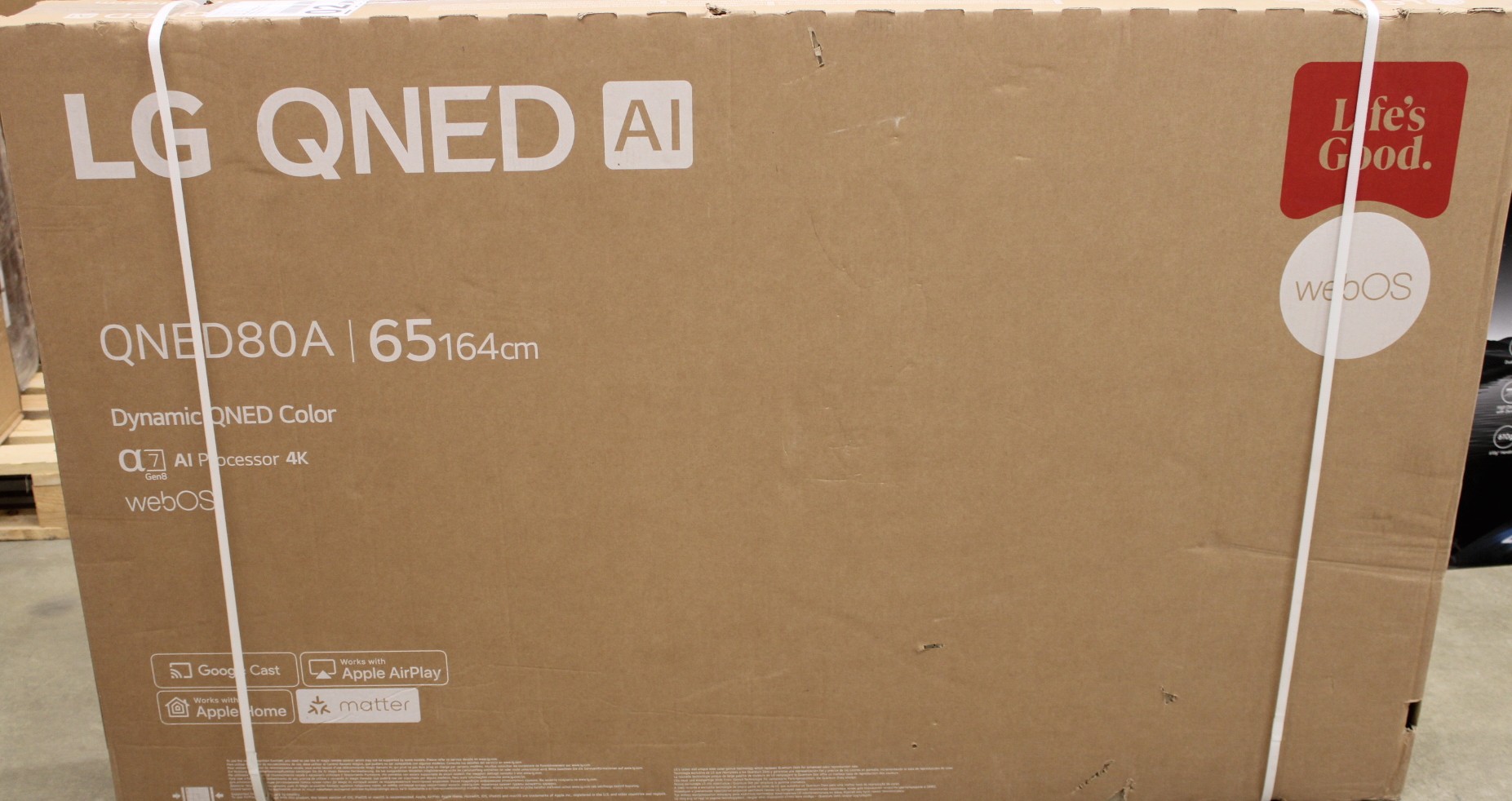 SALE OUT. - LG 65QNED80A3A - 65 - Smart TV - webOS - UHD - DAMAGED PACKAGING