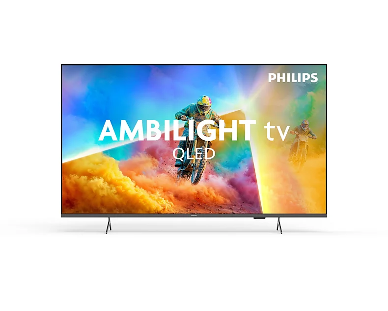 Philips 55PQS8501/12 - 4K QLED Ambilight TV - 55 - Smart TV - Titan OS - UHD - Black