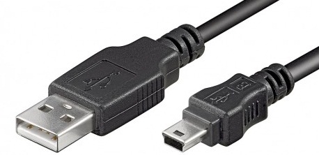 Logilink - USB MINI-B 5-pin 180 Cert 1.8m - USB-A to mini-USB Mini-USB B - USB A