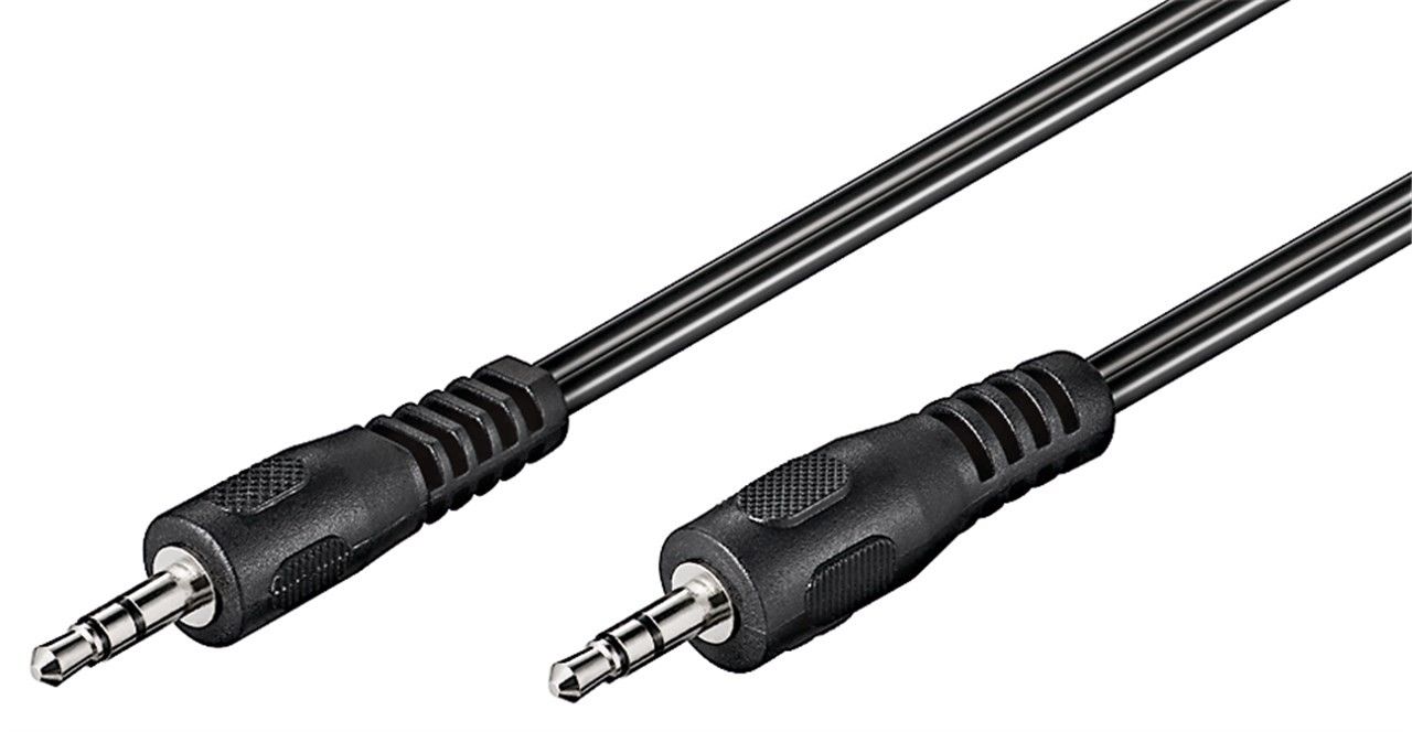 Goobay - AUX audio connector cable - 50449 - 3.5 mm male (3-pin, stereo) - 3.5 mm male (3-pin, stereo)